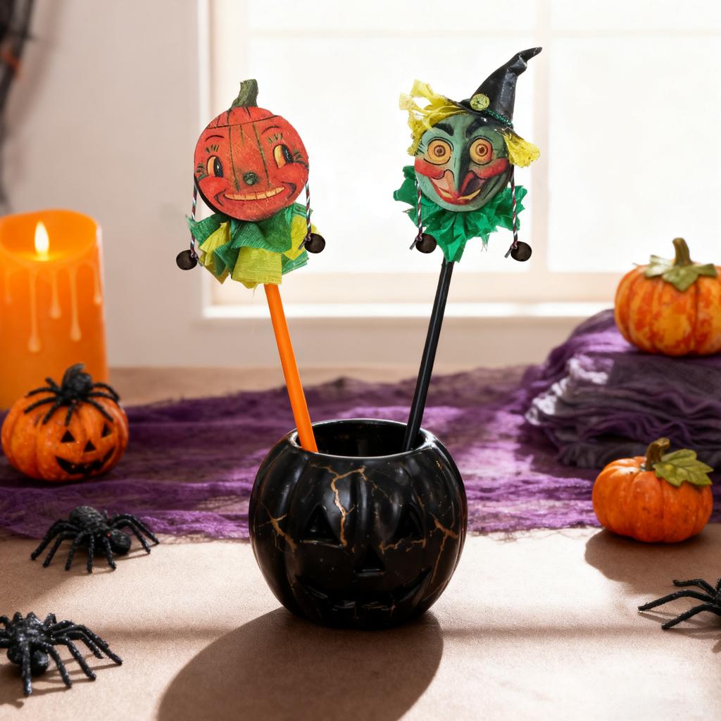 Retro Noise Maker Hand Drum Spooky Character Party Gift Sports Game Hand Bell Noise Maker Loud Rattle Percussion Instrument Shaker Sound Eff