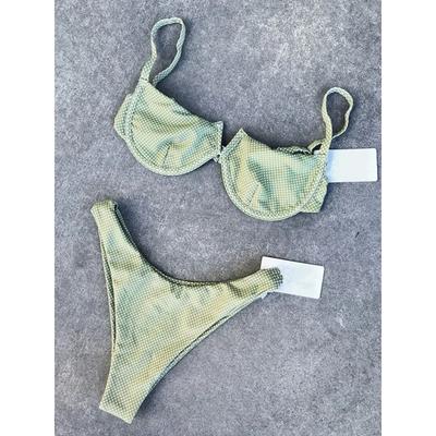 Underwired V-Bar Bikinis 2026 Polka Dot Bikini Women Swimsuit Female Swimwear Two Pieces Bikini Set Push Up Bathing Suit Swim