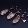 2pc Natural Thousand Eyes Linden Key Link Hanging Pendant About 4-6 Cm Gift