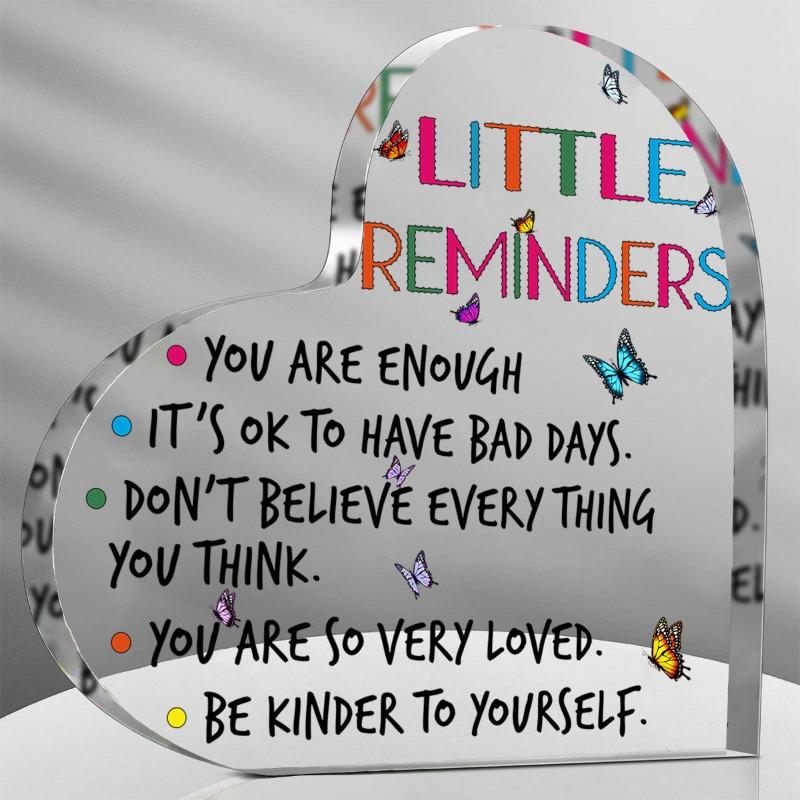 

Inspiring Best Friend Gift - Clear Acrylic Encouragement Sign for Home & Office чистый