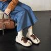 Mao Mao shoes women's new retro soft-soled lace-up flat-soled single shoes fashion big head shoes casual shoes breadboard shoes