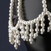Sophisticated Pearls Bridal Hat Romantics Celebration Headpiece Elegant Headwear for Dance Parties and Celebration Event