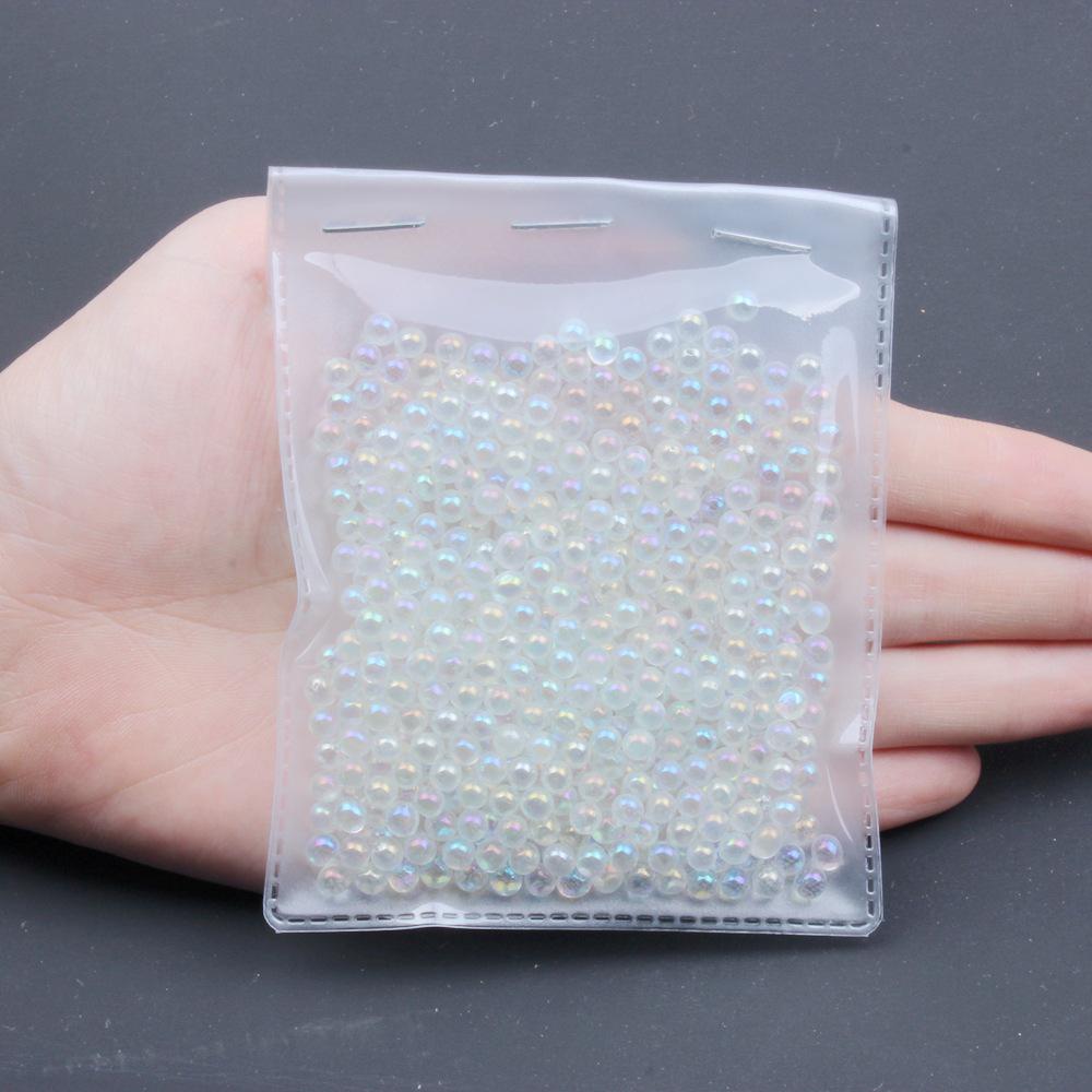 

Бусины-пузырьки из иризирующего стекла Аврора для нейл-арта - Бусины-пикси без отверстий, икра для DIY
