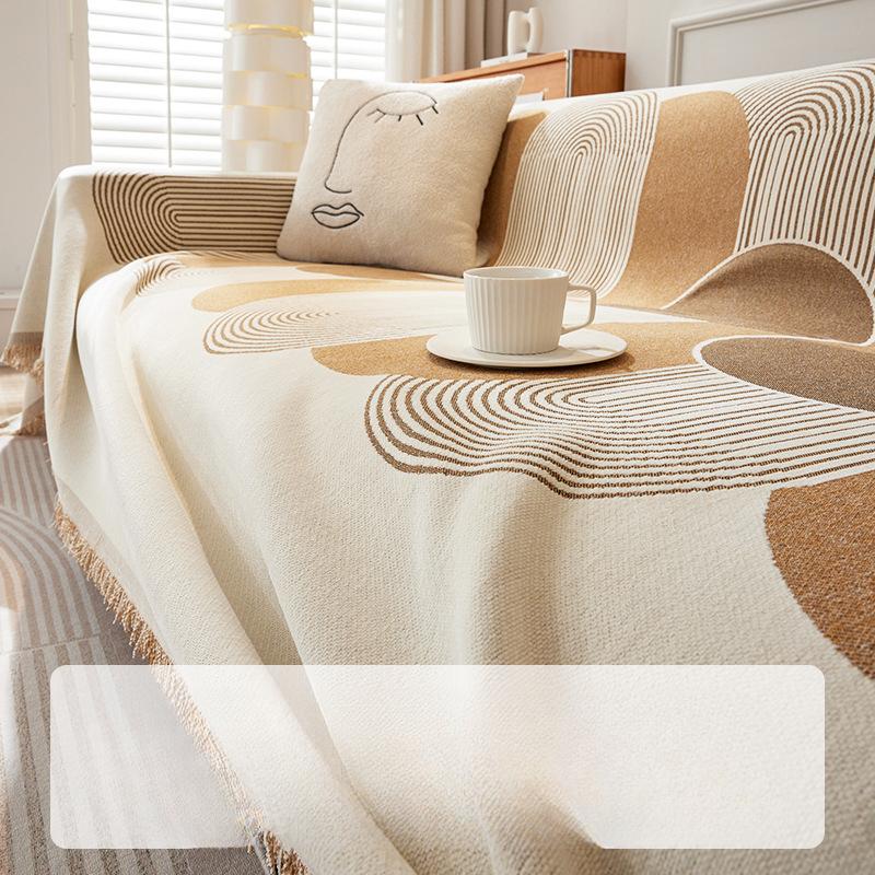 Chenille Anti-Scratching Sofa Towel Cover Cloth Nordic High-Grade Sofa Cover All-Inclusive Universal Cover Four Seasons Universal Non-Slip