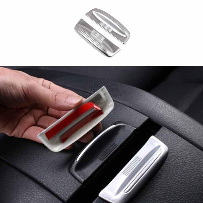 Silver ABS Car Armrest Box Cover Trim Protector For Toyota Highlander 2015-