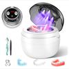Ultrasonic Denture Cleaner with UV Light - High Power Dental Retainer Cleaning Machine, 60kHz Professional Accessory Cleaners