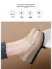Korean Style Women's White Platform Sneakers - Spring/Autumn 2024 Collection