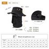 Comhats Safari Foldable Adventure Boonie Hat with Mesh Neck and Wide Brim for UV Perfect for Outdoor Activities Like and Hiking Sizes Men's Hat, Hood,