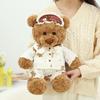 With Bear Teddy Scarf Cake Pajamas Rose Rabbit Plush Toy Kids Decoration Gift