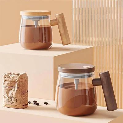 400ml Self Stirring Coffee Cup Electric Stirring Mug Self Mixing Mug Glass Waterproof Automatic Electric Protein Powder Mix Cups