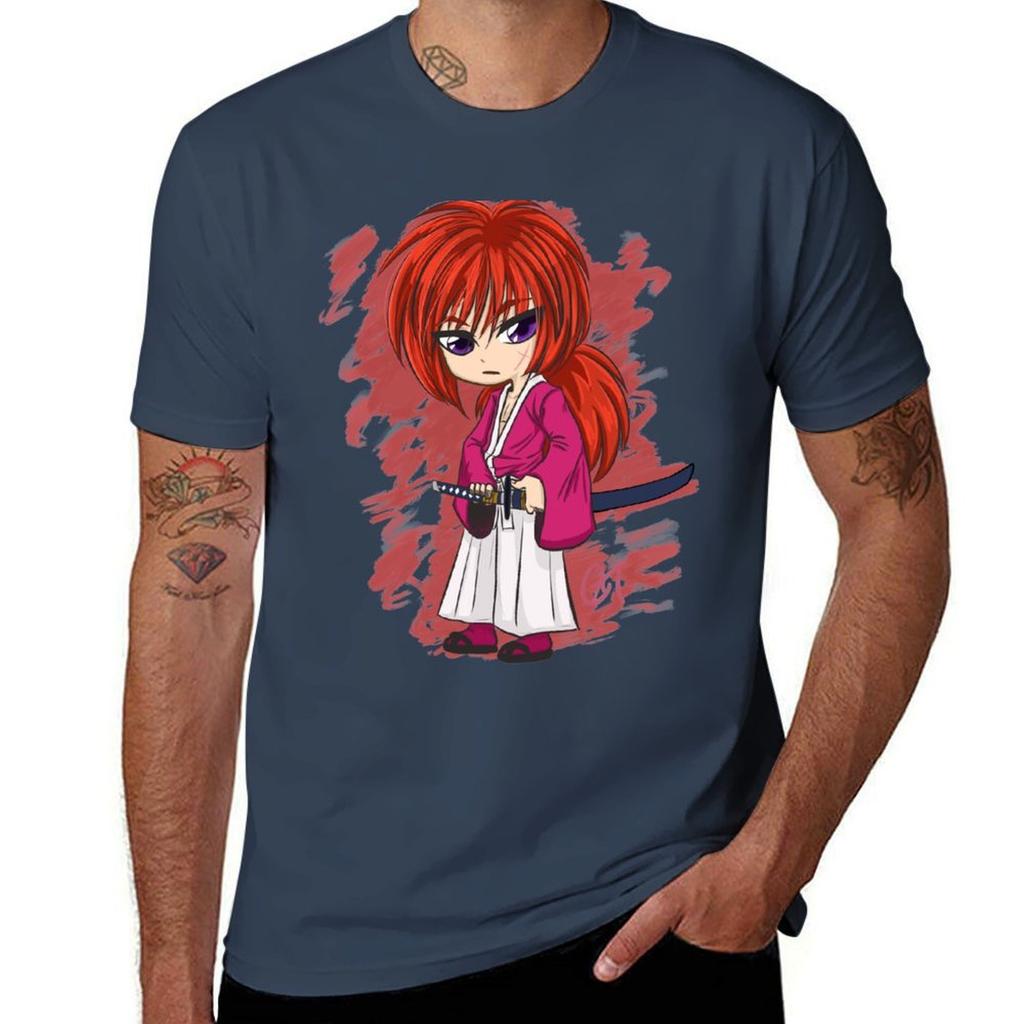 Rurouni Kenshin Kenshin Himura TShirt Daily Casual Short Sleeve Tee Shirt TShirt