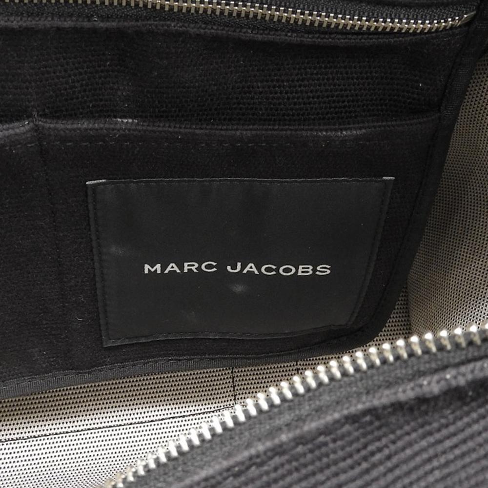 Marc Jacobs Excellent Condition Cotton Canvas Tote Bag with Front Logo and the Jacquard Logo, Medium, Women's, Black, M0017027 Tote Bag blackUsed