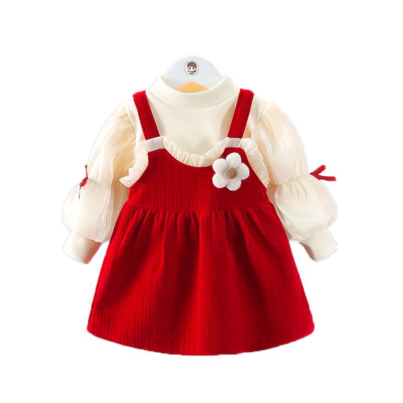 Baby Girls' Winter Fleece Dress Set, 1-3 Years, Two-Piece