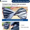2-Pack Car Side Window Sun Shade | Black Gel Electrostatic UV Protection Sunshade | Universal Fit 99% Vehicles | Foldable Car Shades
