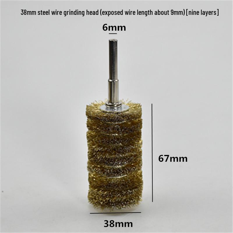 Electric Steel Wire Brush with Handle - Rust Removal, Polishing, and Cleaning.