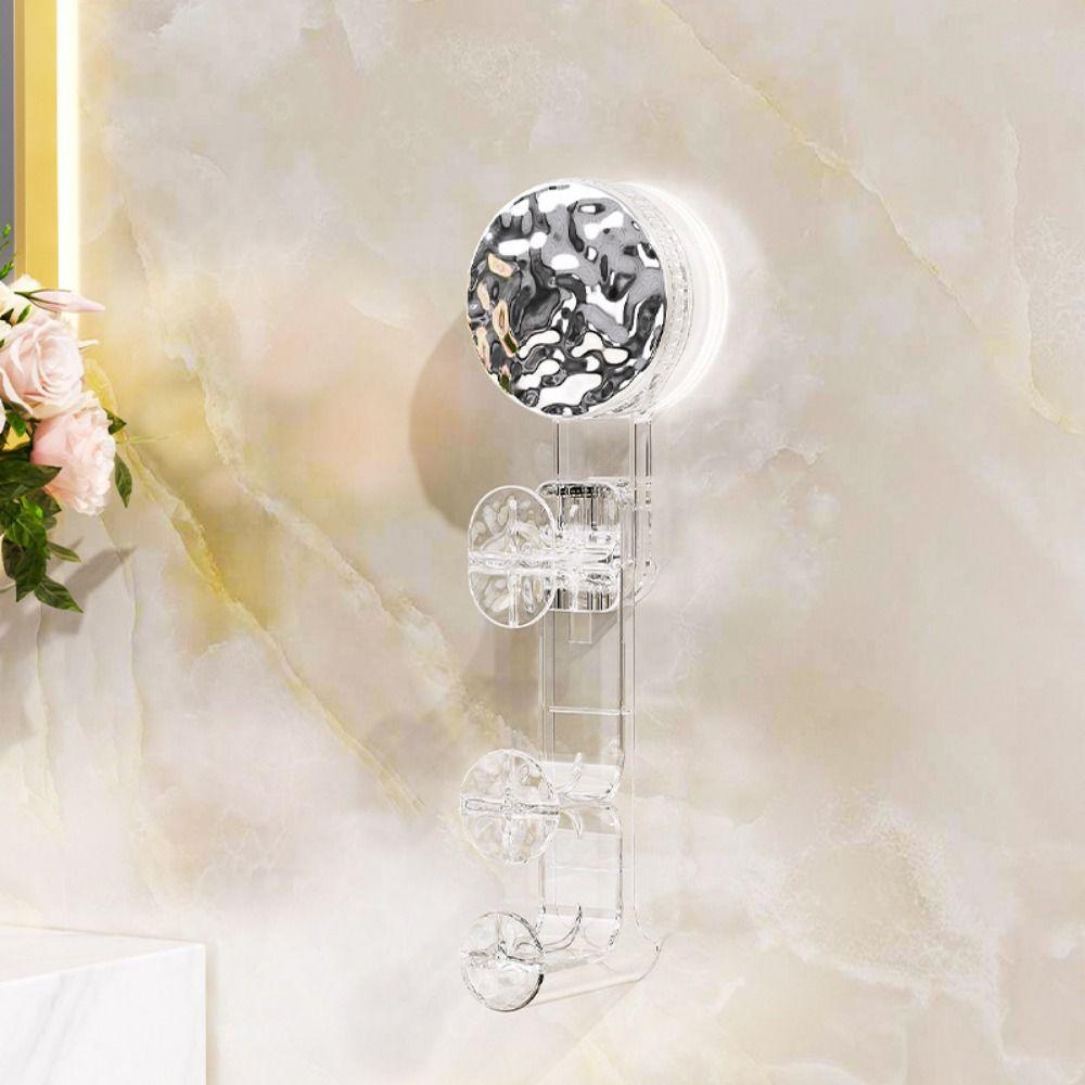 

Пластиковый крючок для раковины Регулируемые крючки с присоской Практичный органайзер для раковины Кухня серебряный/прозрачный