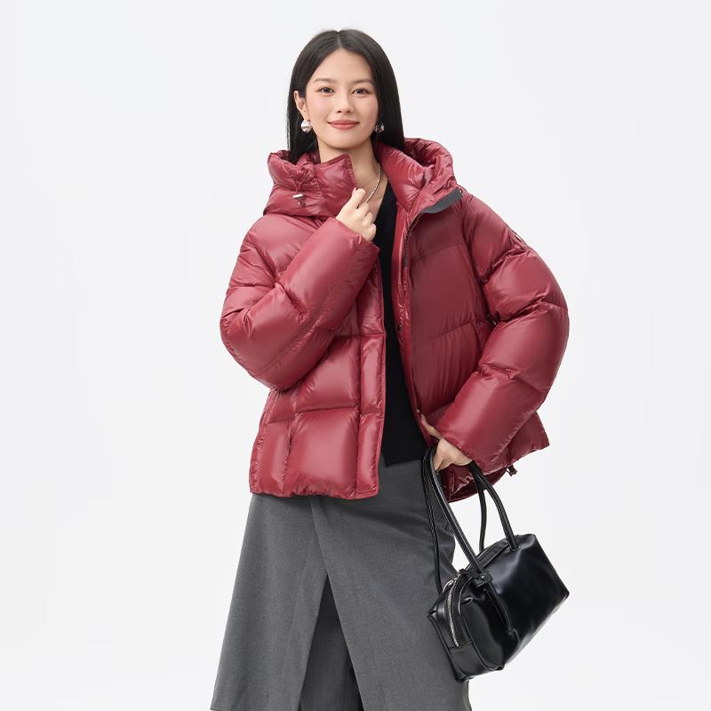 Qianrengang Unisex Hooded Goose Down Jacket Y318739Y