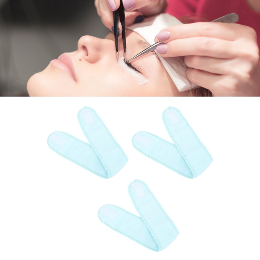 3pcs For  Pads for Eyelash Extension Japanese   Lash Extension Headband Wrap Soft Makeup Hairband for Beauty Salon