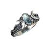 Yuanjing Temu Bohemian Moonstone Jewelry: Vintage Crescent Rings for Women, Men, and Children