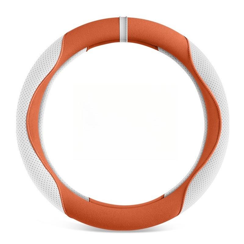 Cute Suede Car Steering Wheel Cover Universal Steering Wheel Grip Cover Car Accessories Interior Woman Kawaii Steering Covers