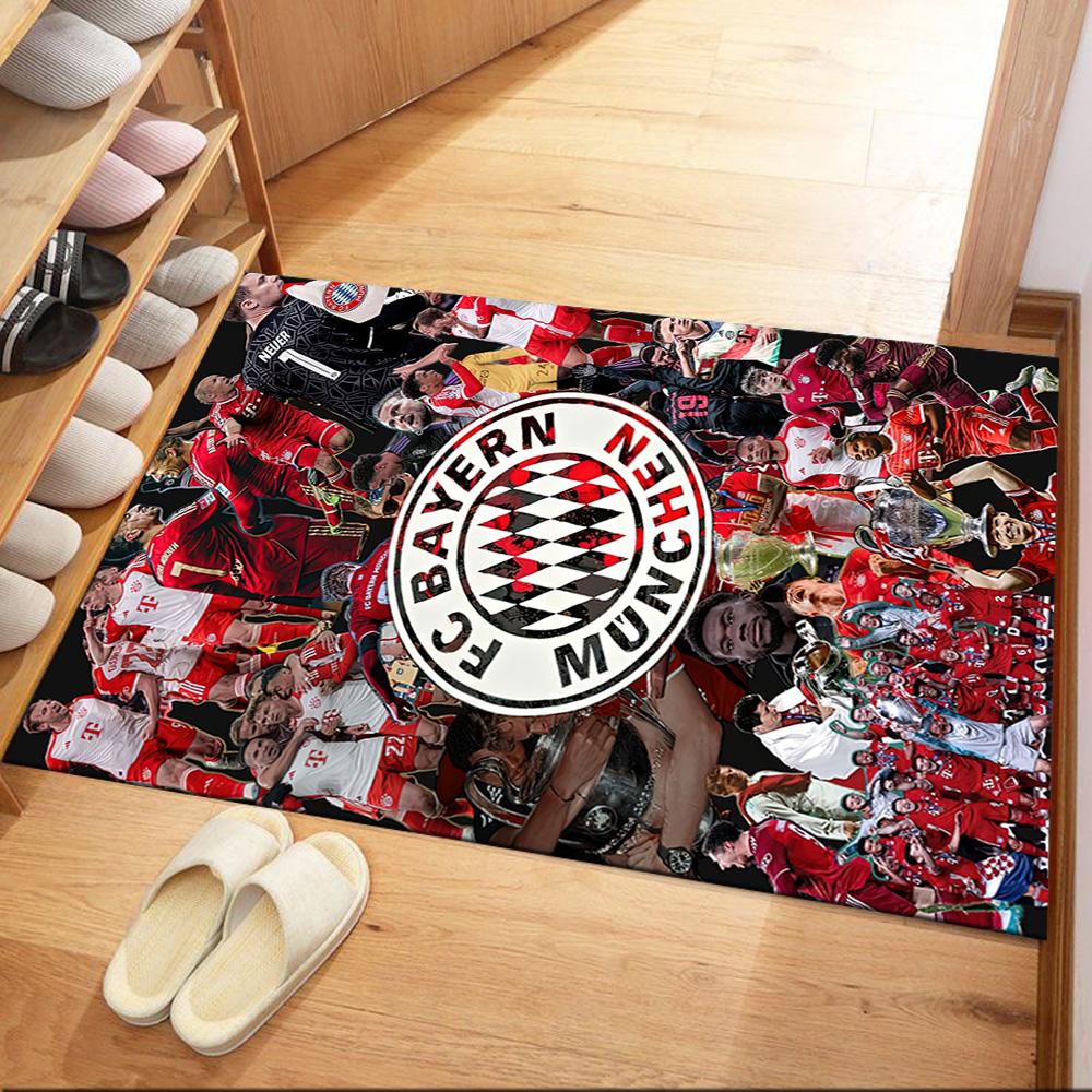 Bayern Munich Area Rug Design for Outdoor Study room Dormitory Entryway Anti-slip Rug Decorate Offices Wedding Party Gift