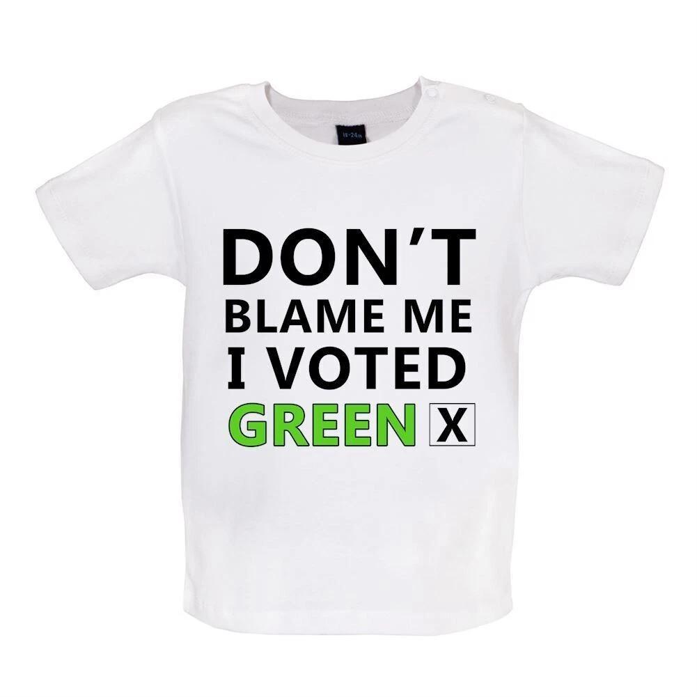 

Don t Blame Me I Voted Green - Kids Baby Kids Boys Girls Unisex T-Shirt / Bodysuit - Denver Green Party 160