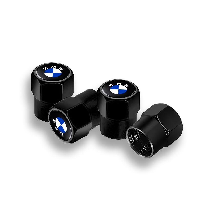 For BMW 1 W E82 4PCS Aluminum Alloy Car Wheel Tire Valve Cap Stem For BMW 50th Kith F30 F10 E90 E46 E60 E70 E39 E36 E87 X7 E92 E91 E28 X3 X1