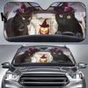 Car Sun Visor Funny Selfie Cat Car Windshield Sun Visor Uv Protection To Print
