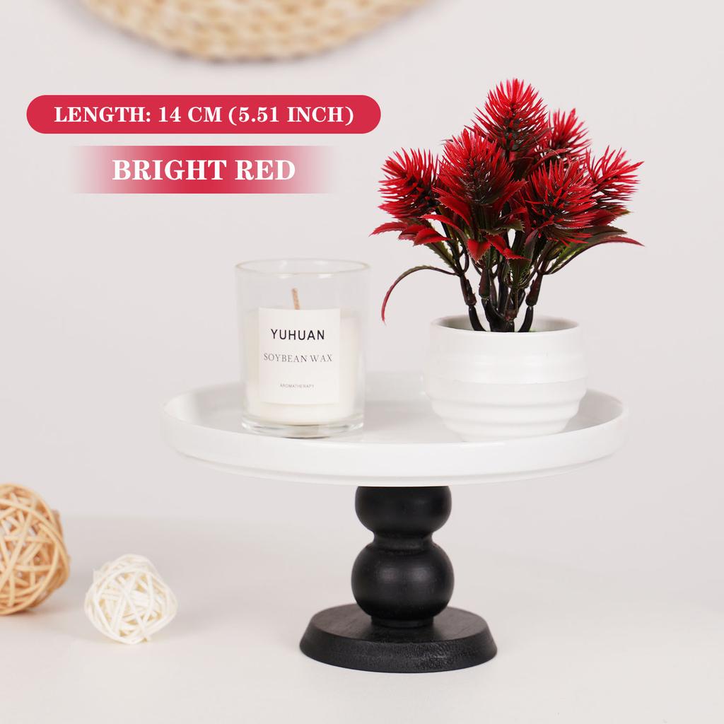 Umělé Mini Rostliny Bonsaj Malé Simulované Šišky Květináče Falešné Květiny Kancelářský Stůl Květináčové Ozdoby Zahrada Domácí Dekorace