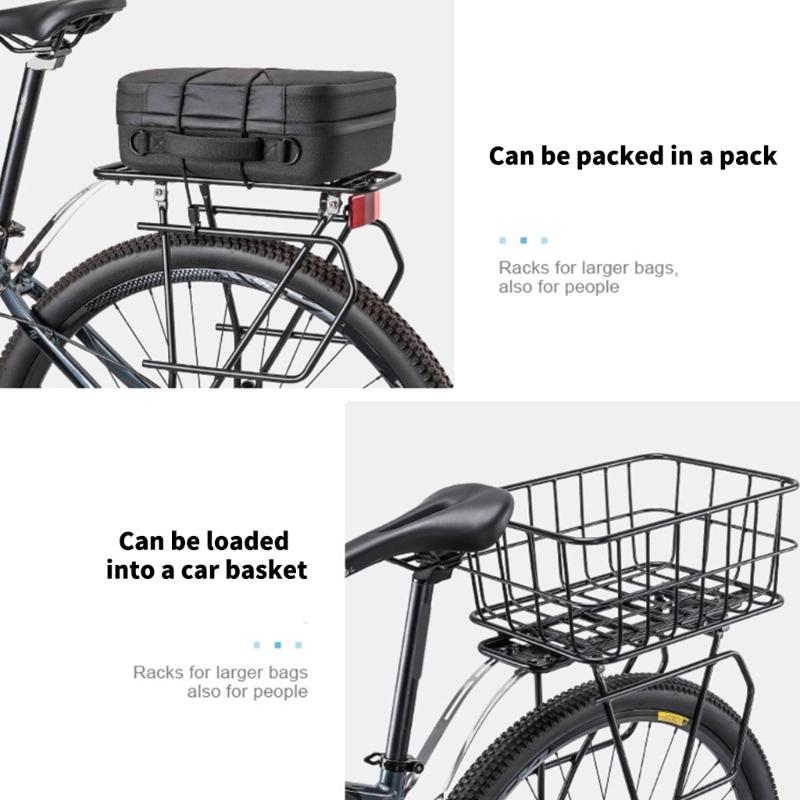 Mountainbike Regal Haken Gepäckträger Fahrrad Hinterrad Gepäck Ladefläche Fahrradtasche Ständer Halter Fahrradzubehör