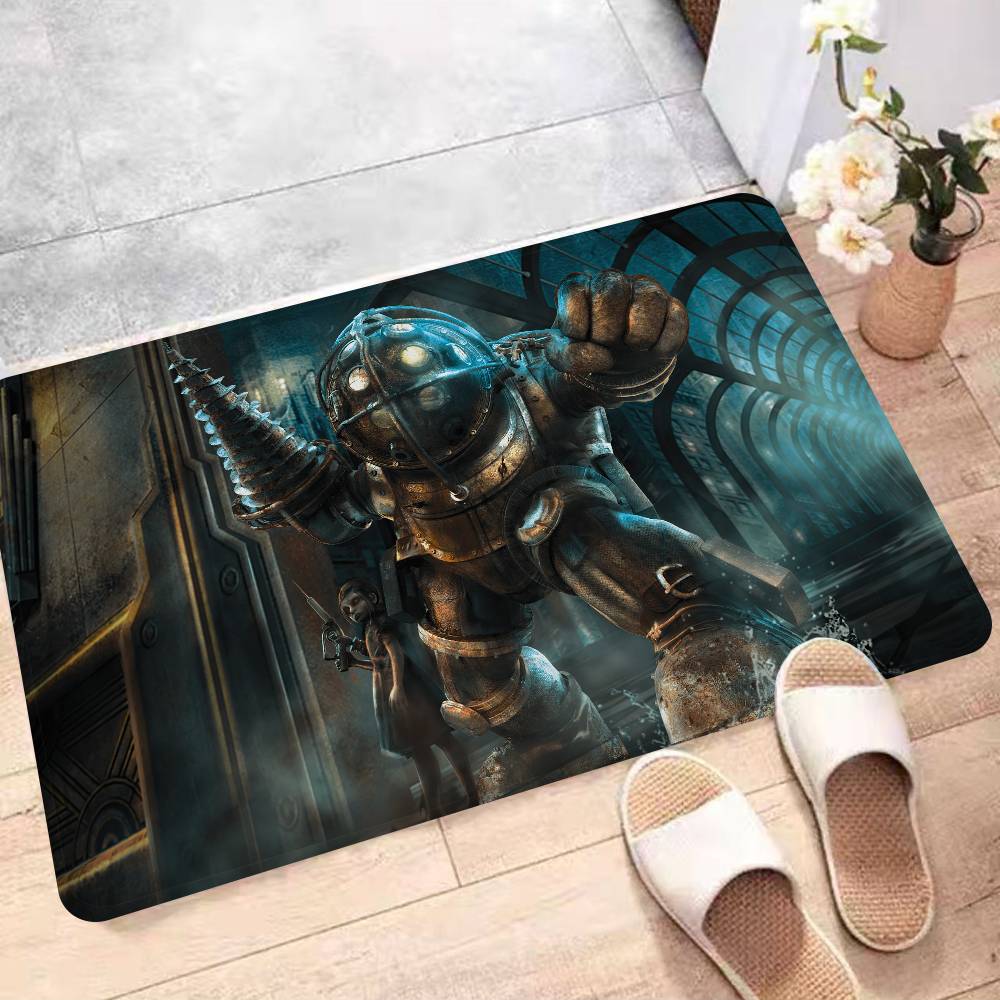 Video Game B-BioShock Floor Mat Nordic Style Home Doormat Bathroom-Toilet Mats Bedroom Hotel Decor Mat