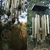 Grandes sinos de vento, tubos de cobre, decoração para jardim, quintal ao ar livre, ornamento para casa