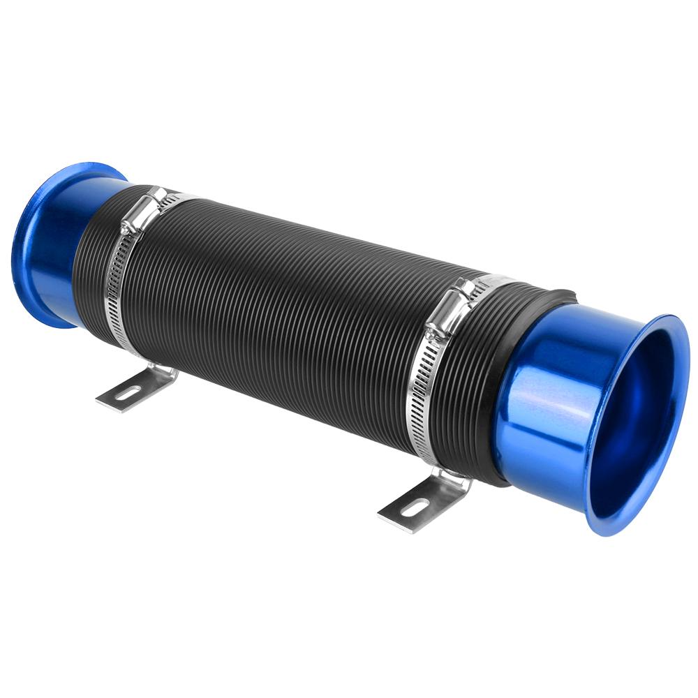 

1 шт. 76 мм автомобильные аксессуары автомобильный впускной патрубок холодного воздуха турбонаддува регулируемый шланг холодный воздуховод гибкая воздуховодная трубка синий