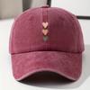 Comfortable Style Women's Casual Baseball Cap with Adjustable Heart-shaped Print Design Outdoor Activities and Sun Protection