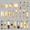 Nordic Luxury Copper & Marble Wall Lamp for Bedroom, Corridor, or Living Room