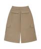 Deuleongkeutegseuteu Rivet Twill Cargo Bermuda Pants [Beige]