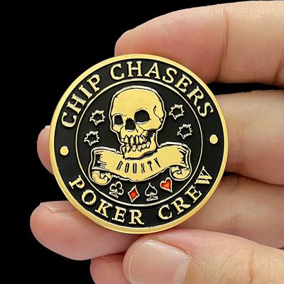 Metal Chips, Commemorative Medals, Skull Coins, LUCKY Gold Coins, Card Presses, Relief Crafts, Creative Small Toys