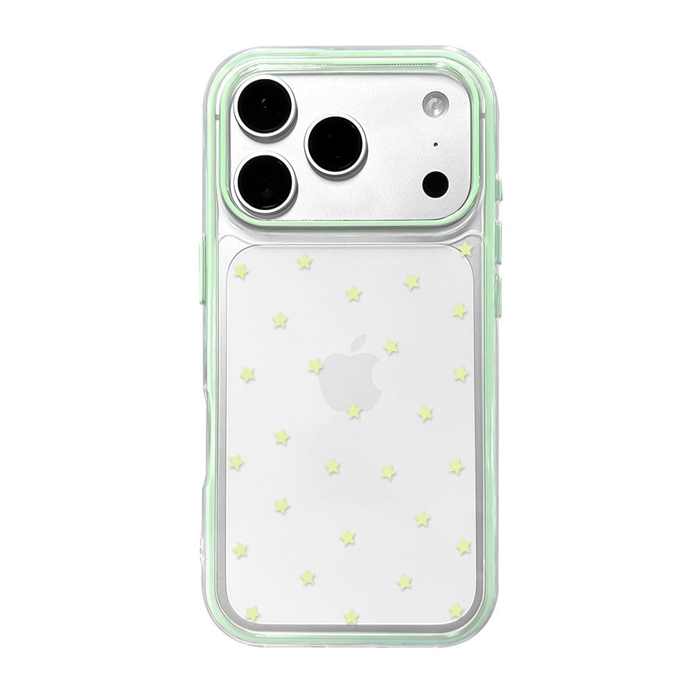 Star Apple Is Suitable for Apple 16Pro Anti-drop iPhone17 Mobile Phone Case, Spring Huawei OPPO Contrasting Color Vivo