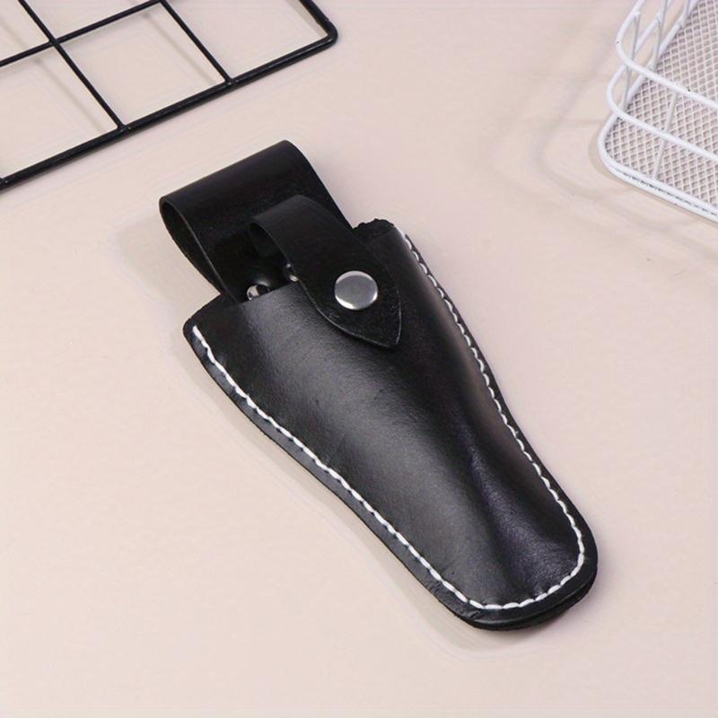 Premium Leather Scissor Sleeve Protectors Tool Carriers For Safe Storage And Easy Carrying With Secure Buckles Design