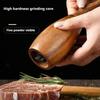 1/2 Wooden Salt and Pepper Grinder Sets with Ceramic Core and Storage Rack-adjustable Manual Spice Grinder, Suitable for Barbecu