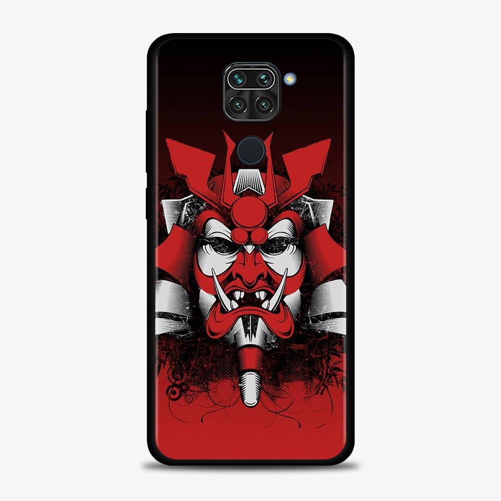 Case For Xiaomi Redmi Note 11S 11T 11 10 8 Pro 8 8T 9 9T 9S 10 Capa for Redmi K50 K40S K40 10 9A 9C 9 Japan Samurai Oni Mask
