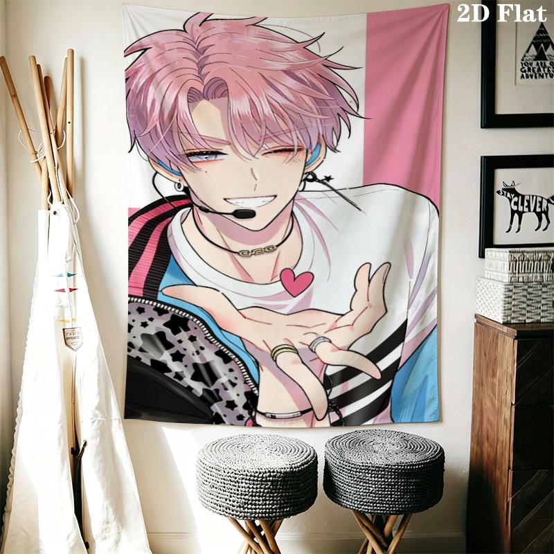 Tamon's B Side Wall Tapestry Aesthetic Wall Hanging Printed Fabric Blanket Decorative Tapestries for Bedroom Living Room Home Decor