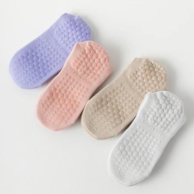Șosete noi de yoga, de culoare solidă, simplă, la jumătatea gambei, șosete de pilates, șosete de fitness anti-alunecare, șosete de antrenament de gimnastică de interior