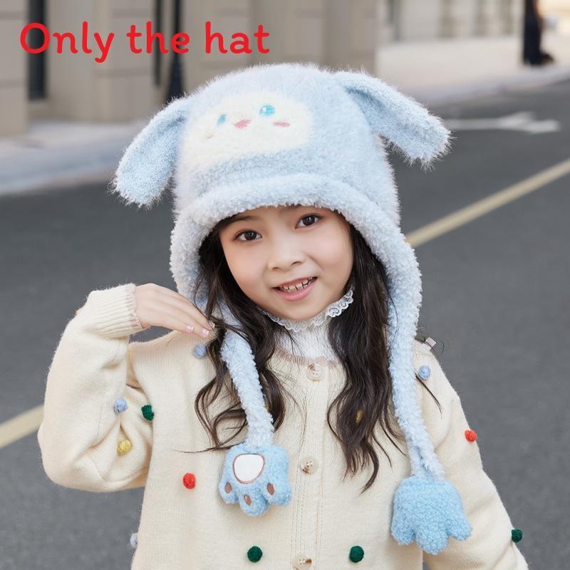 Sanrio Melody Kids Winter Knit Cap With Plush Warmth For Girls And Boys