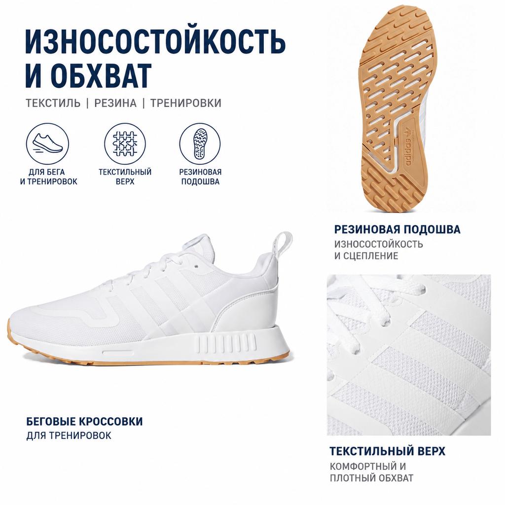 adidas Multix White Gum Unisex-Sneaker Wolkenweiß GX8389