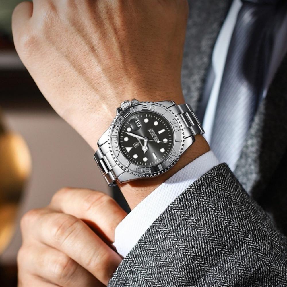 POEDAGAR Top Luxury Male Watch Waterproof Luminous Date Watch Stainless Steel Clock Sport Fashion Quartz Watches