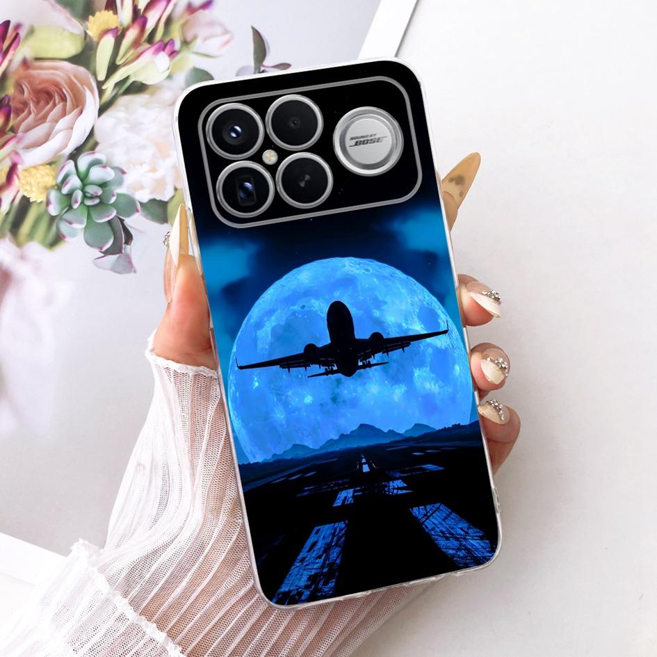 For Xiaomi POCO F8 Ultra Case Luxury Dragon Cartoon Transparent TPU Protection Cover For Poco F8 Pro Ultra PocoF8 Pro Soft Funda