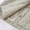 Xiangying Elegant French Style Short Tweed Jacket
