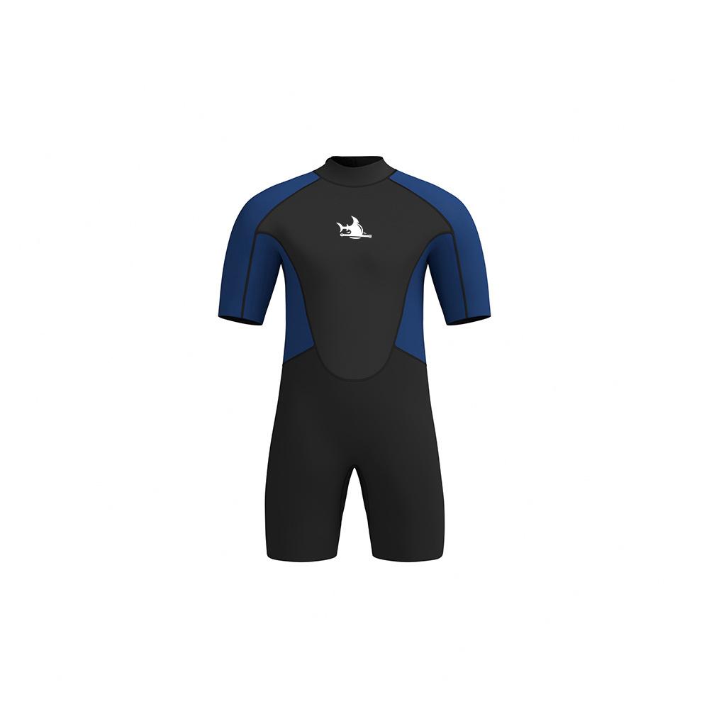

Новый 3 мм короткий цельный водолазный костюм для плавания серфинга защита от солнца тепло и плавание S темно-синий