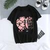 Women T-shirt Kaus Grafis Anime Demon Slayer Uniseks Tanjirou Kamado Kaus Wanita Kimetsu No Yaiba Nezuko Kaus Wanita